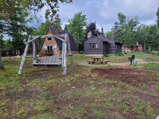 Quaint cottages, each with a unique personality.