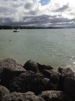 On the jetty at Aloha State Park