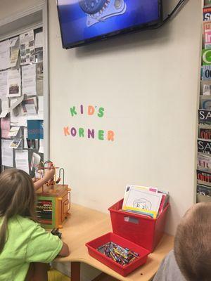 Now they have a "Kids Korner" in the waiting area!! Lots to do!! Keeping all the kids occupied perfectly!!