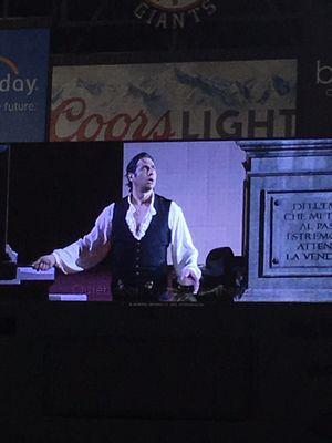 Don Giovanni July 30, 2017 excellent story. 23,000 people watching the live production, very cold at night bring winter wear.