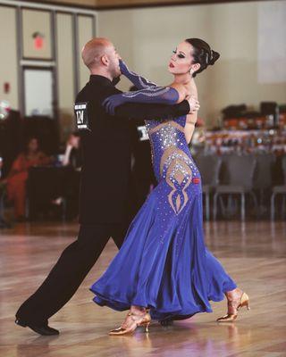 My first Ballroom Competition with Grigol Kranz.  He believed in me, therefore I believed in myself.