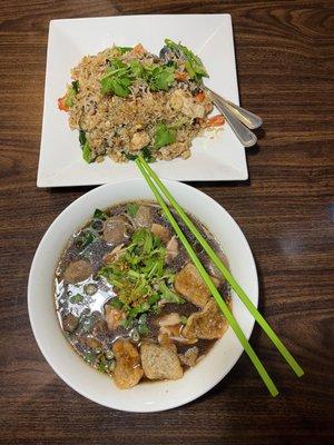 XO Sauce Fried Rice and Boat Noodles