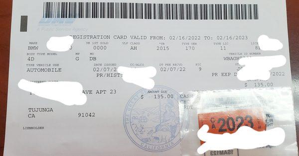 PAM Auto Registration can help you process Renewal, Plate & Sticker, Out of State Transfer and much more. Call us if you have any questions.