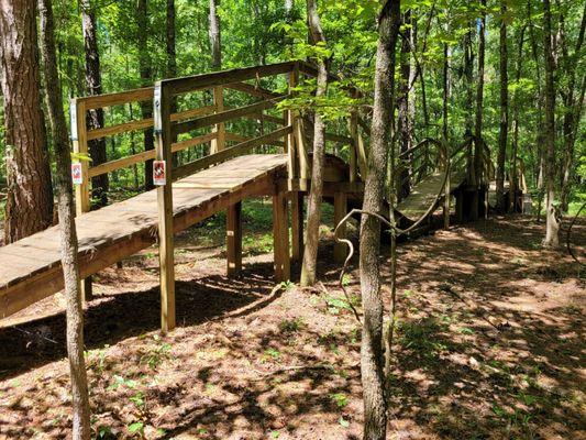 Fun bridge crossing @ Cadillac Trail