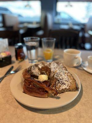 French toast with bacon