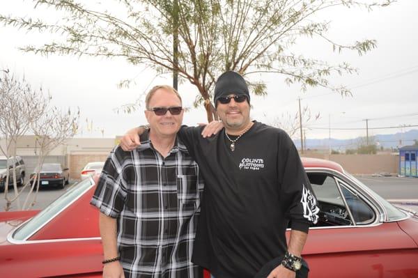 with Danny of Counts Kustoms ... Steve was on the show with a 62 Caddy DeVille