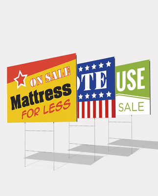 Yard Signs design and printing.