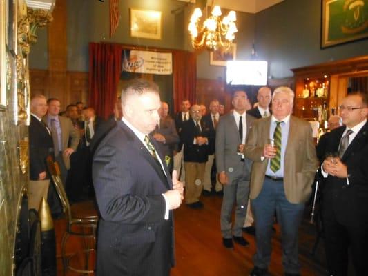 The Garryowen Bar at The 69th Regiment Armory during the Makin Dinner.