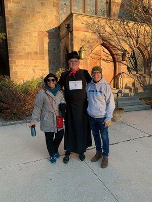 Wardens of the Vestry and the rector, shepherding the process of keeping it together, with mirth and good cheer!