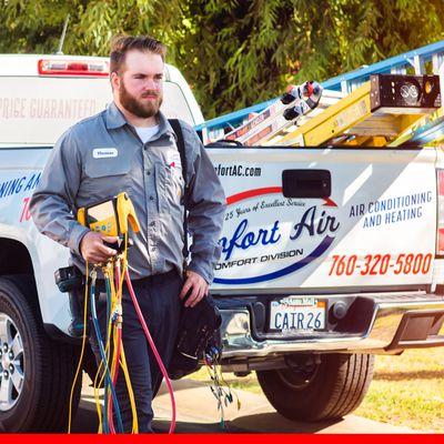 AT COMFORT AIR WE ARE PROUD IN HAVING SUPERIOR TRAINED TECHNICIANS TO GET THE JOB DONE RIGHT THE FIRST TIME