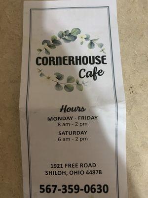 Cafe phone number and hours