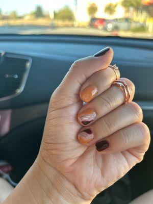 Nailed it.  #fall-nails