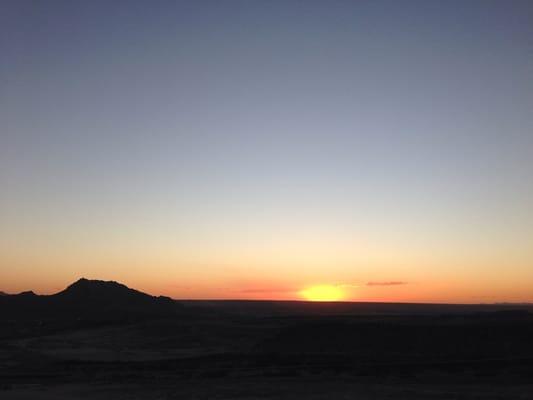 The gorgeous, unobstructed view of Mt Christo Rey from our balcony!