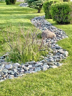 Another dry river bed that will be free of weeds!