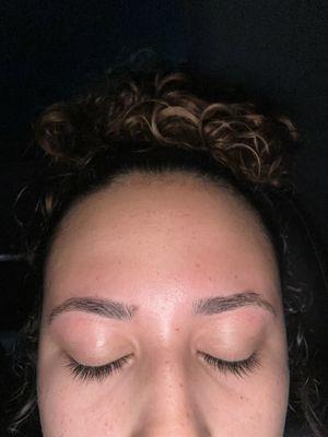 Lady was very nice she did my eyebrows talked to me. My eyebrows are kinda thin after she did them (I have naturally thick eyebrows)