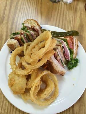 Delicious Main Street Club Sandwich