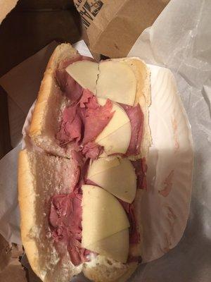 Their pathetic roast beef sub