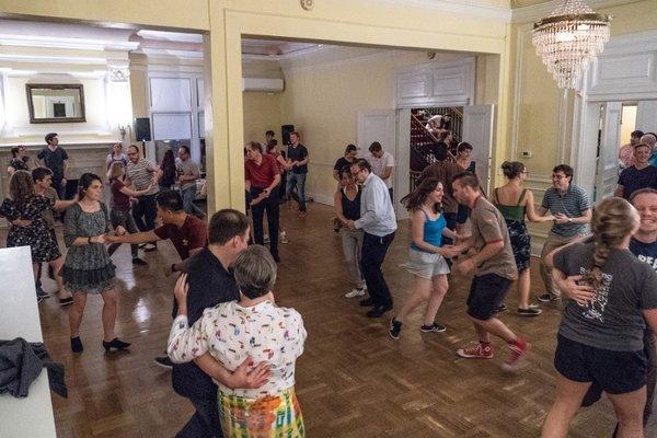 Dancers on the dance floor.