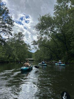 Our group on the water