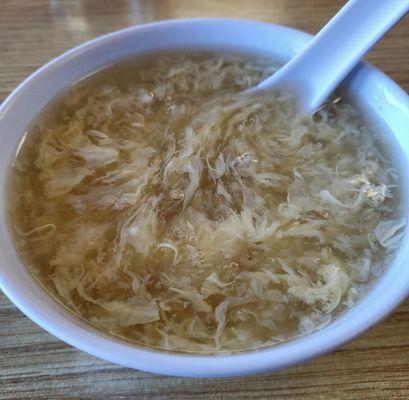 Get Egg drop soup and an egg roll with combo