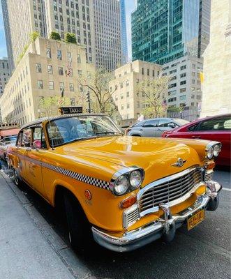 Yellow cab from the 1950s