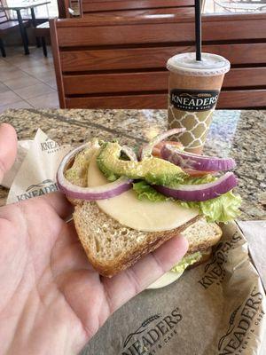 This was the veggie avocado sandwich