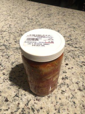 Les's world-class homemade kimchi.