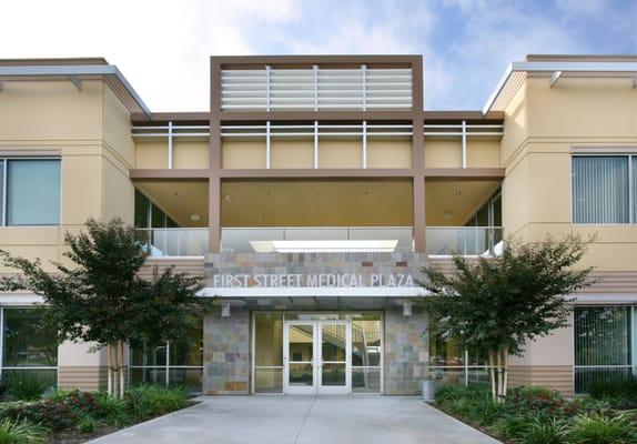 Building (First Street Medical Plaza) Entrance on East 1st Street.