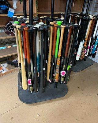 Some of the bats at West Valley Sports