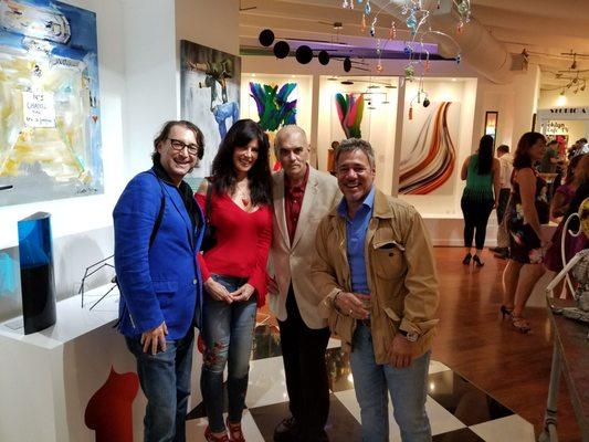 Bill Lewis of Fort Lauderdale checking out The Heart of Delray Gallery in Delray Beach, Florida.