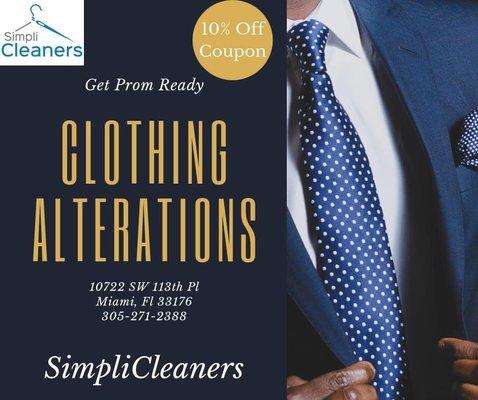 Need alterations? SimpliCleaners can help
305-271-2388