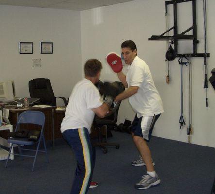 Boxing padwork