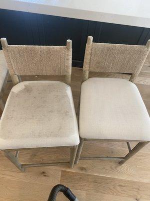 Before and after chairs