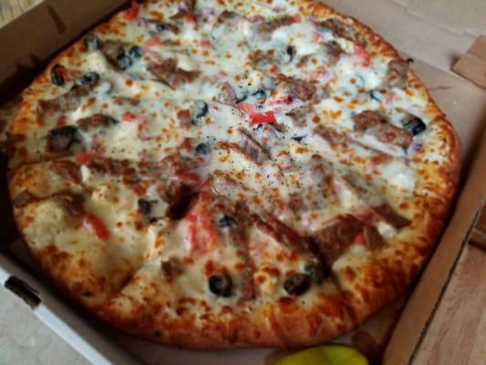 Greek pizza