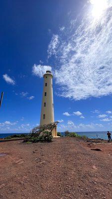 Lighthouse with no graffiti evident.