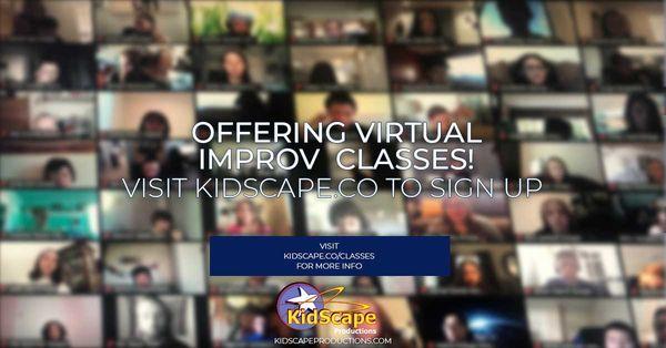 Virtual Social Improv (on Zoom) every Weds from 4-5pm (PST)  Link https://kidscape.co/