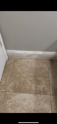 Water intrusion stains in bathroom. Already there before I moved in. Lived there 3 years total. Mold the entire time