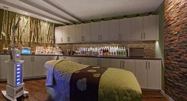 sage facial treatment room