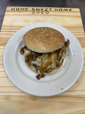 Mushroom Swiss Burger