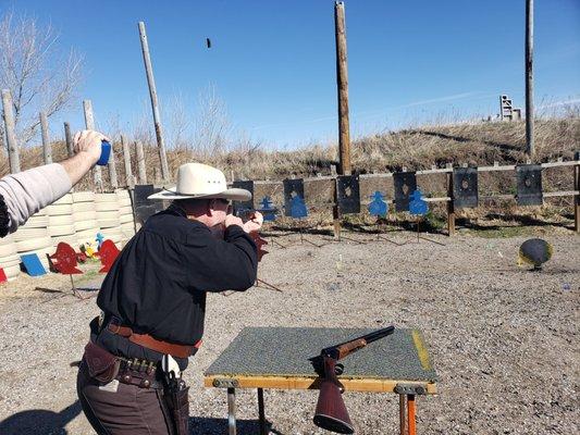 Brent doing some Cowboy Action Shooting