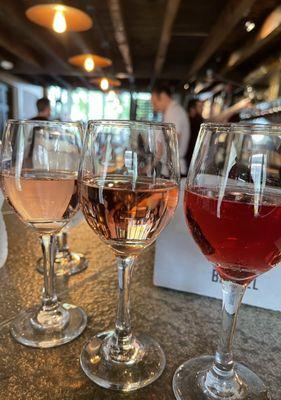 Rose (Portugal) wine flight