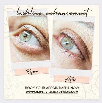 Lash liner, lash enhancement, permanent eyeliner