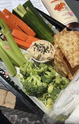 Healthy snacks while enjoying the pool!