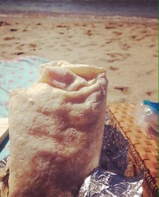 Kickin Chicken on the beach, these sandwiches and wraps are great for transport!