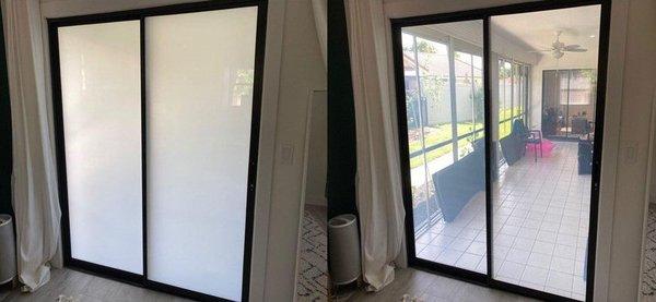 Smart Glass Sliding Door for Bedroom