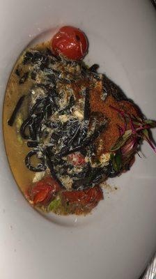 Squid ink pasta