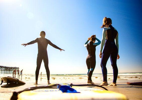 Surf Lessons - schedule your at our Front Desk!