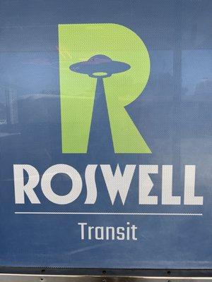 Roswell Transit Sign