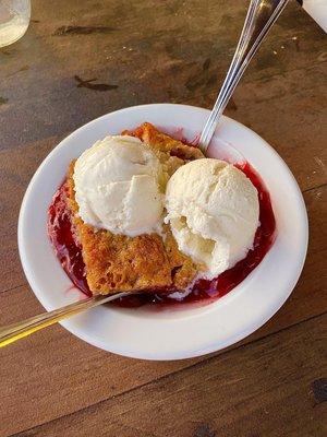 Special of the day. Cherry Cobbler. Outstanding!