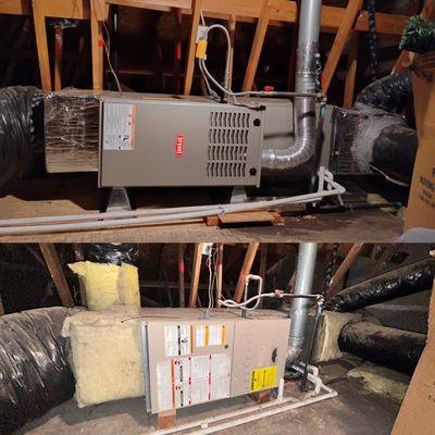 Bryant furnace and coil replacement in foothill ranch by south county air services 949-933-3130